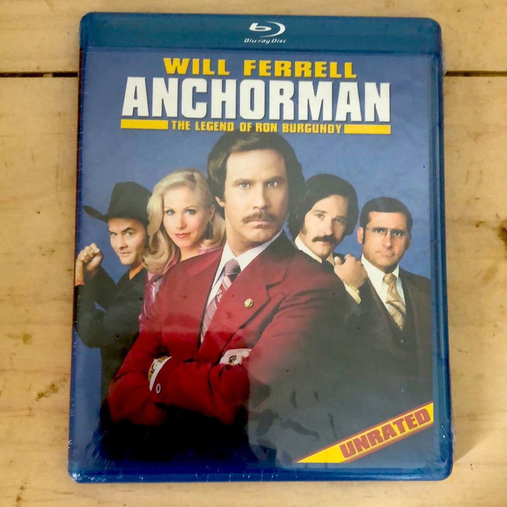 Anchorman- The Legend of Ron Burgundy- unrated Movie Blu-ray